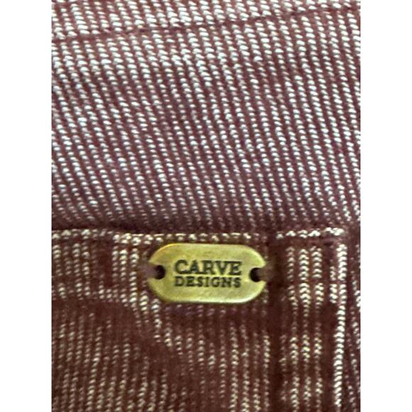 Carve Designs Women’s Skinny Corduroy Pants Size 4 Maroon Heathered Spice EUC - Picture 11 of 14